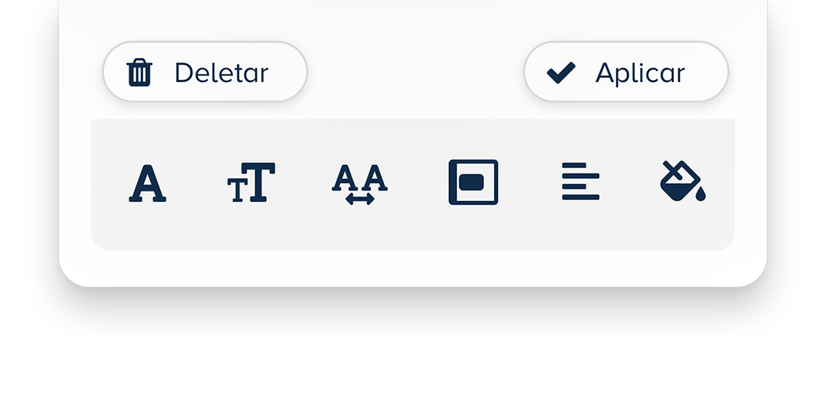Apparel customisation toolbar interface